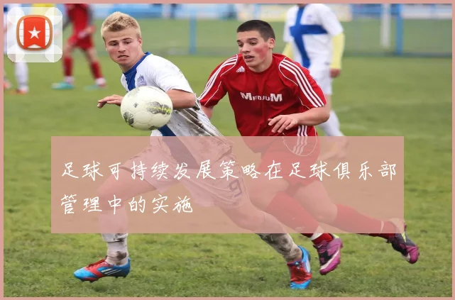 足球可持续发展策略在足球俱乐部管理中的实施